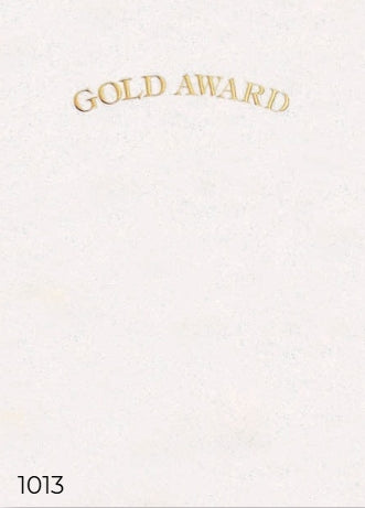 1013 Testamur - Gold Award